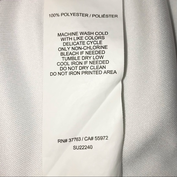 PGA TOUR golf shirt, sleeveless with zip neck, white & hot pink, design on back - Picture 10 of 10